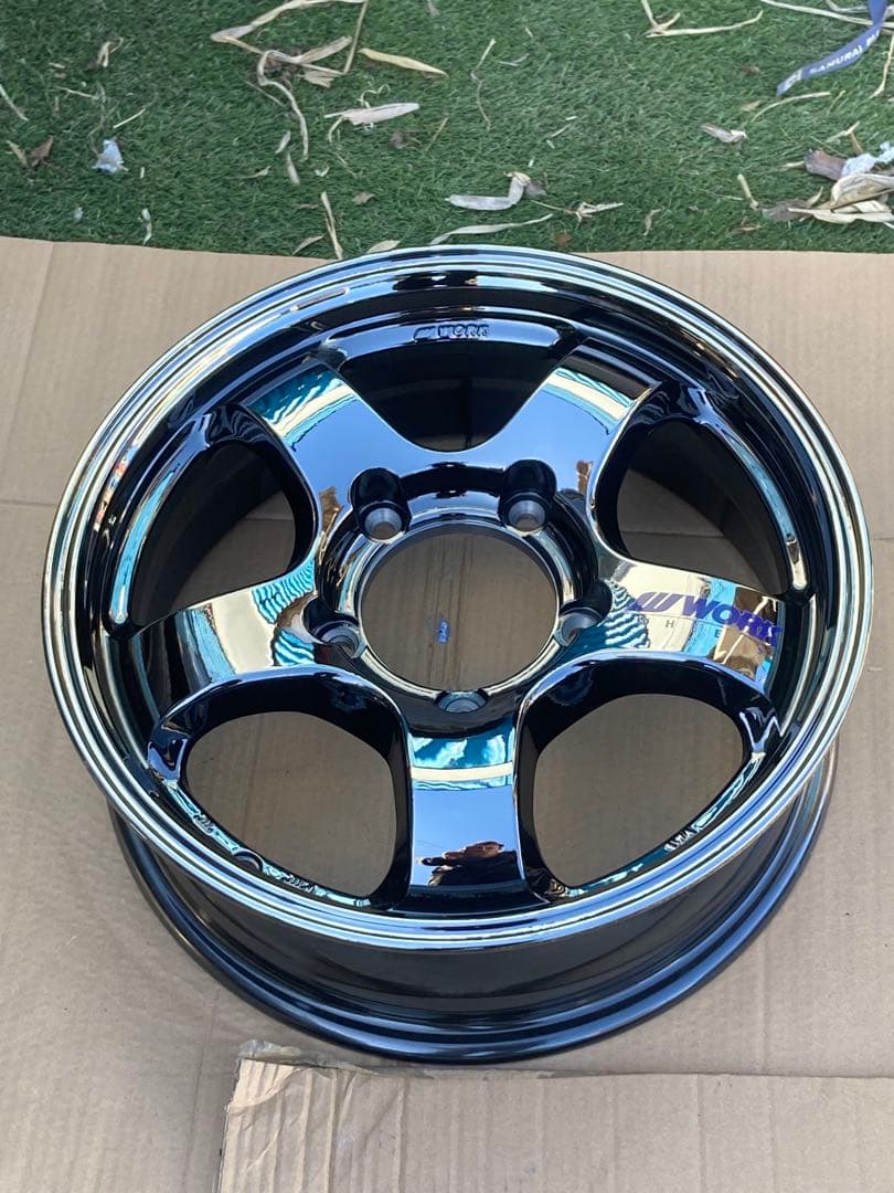 未使用品　WORK 16インチ 5.5J ホイール　タイヤ1本組み　ジムニー等