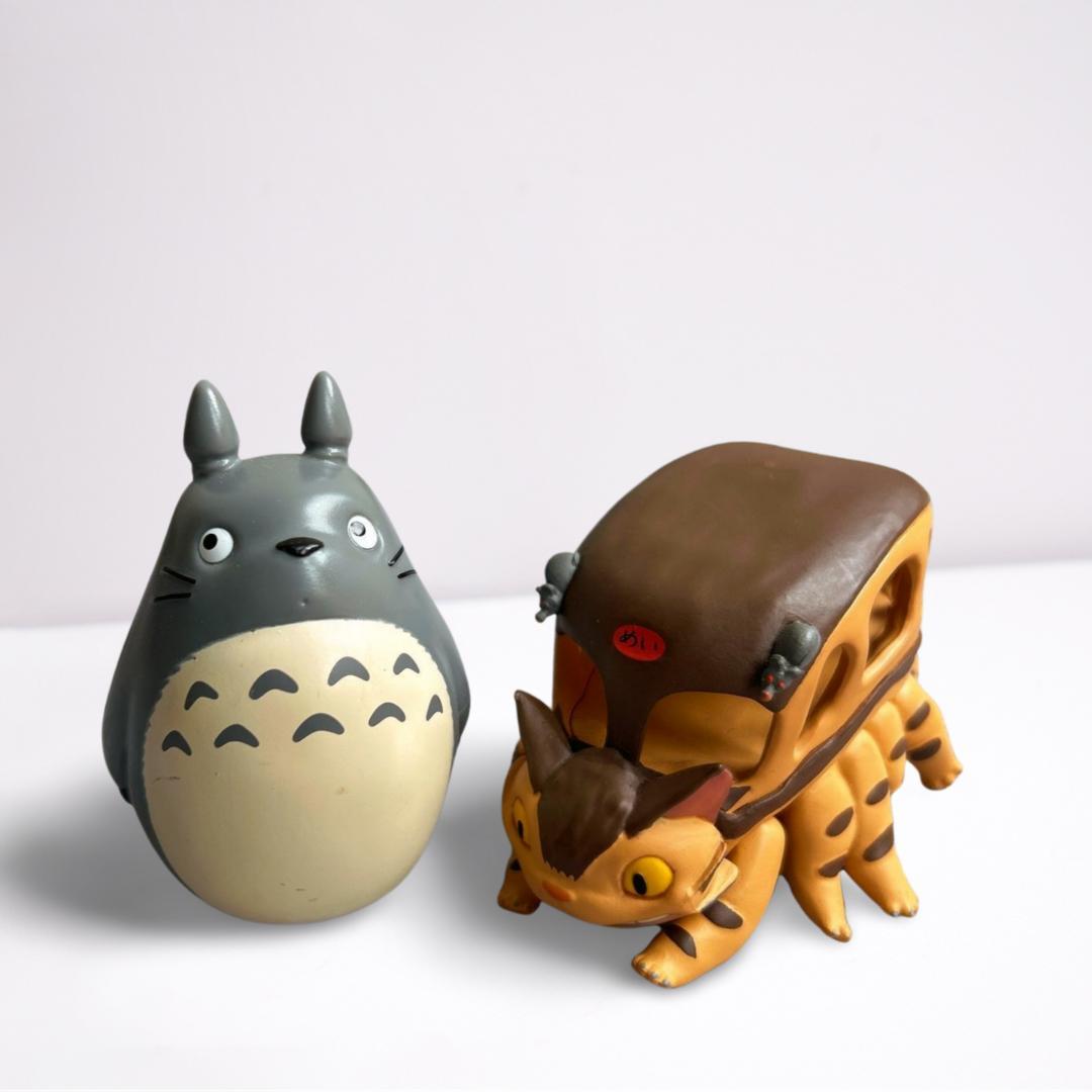 となりのトトロ】トトロ＆ネコバス フィギュアセット レトロ ジブリ