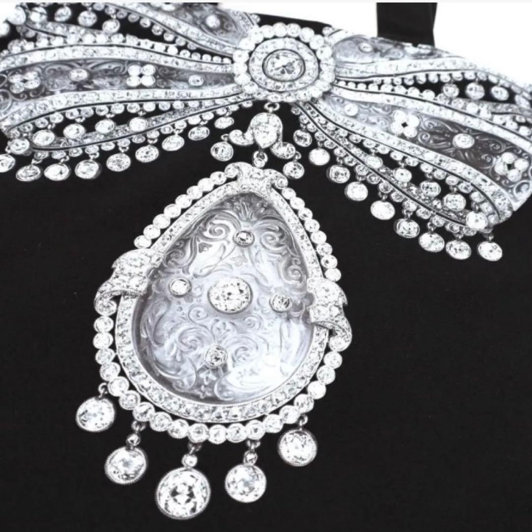 ロンドンV&A 美術館 カルティエ展 Cartier限定トートバッグ ブローチ柄