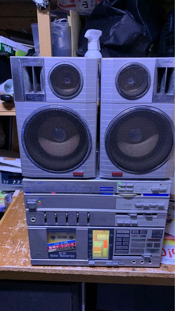 d*7様 Victor ビクター ミニコンポ ラジカセ PC-55 ( PC-D - メルカリ