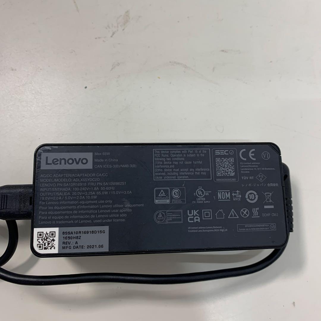 Lenovo純正65W USB Type-C 2021年製 保証付 - メルカリ