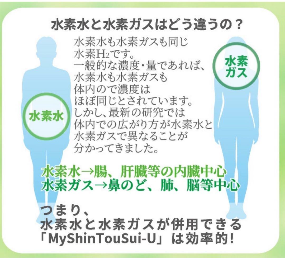 マイ浸透水 水素吸入器 （色:ホワイト） ＊目立った汚れ傷無 - メルカリ