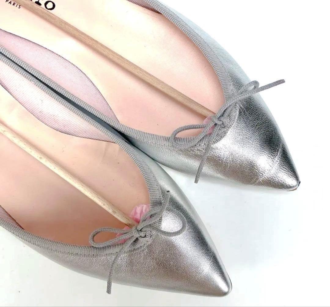 repetto バレエシューズ シルバー 38 最終値下げ - メルカリ