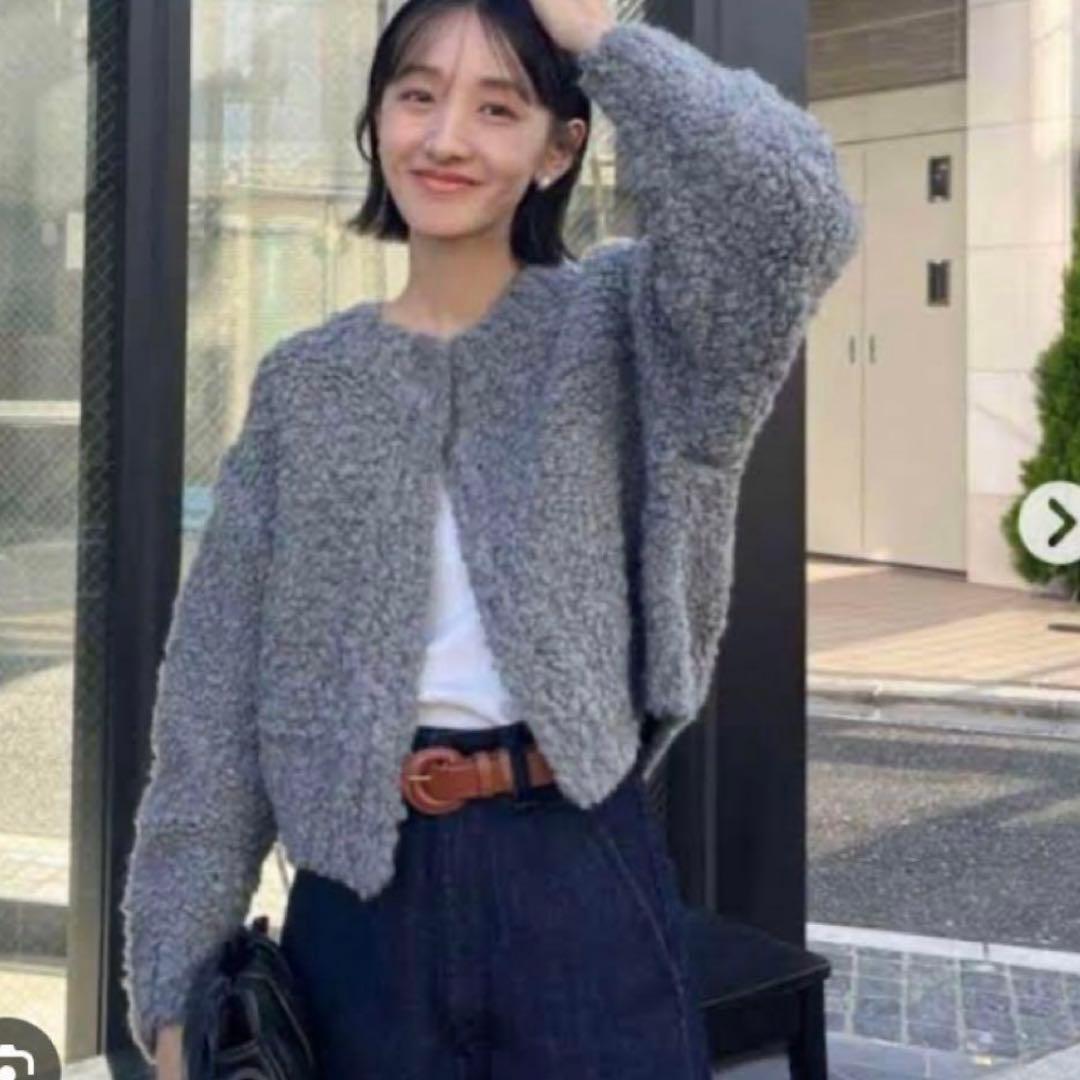 TEDDY BEAR HAND KNIT TOPS clane クラネ - メルカリ