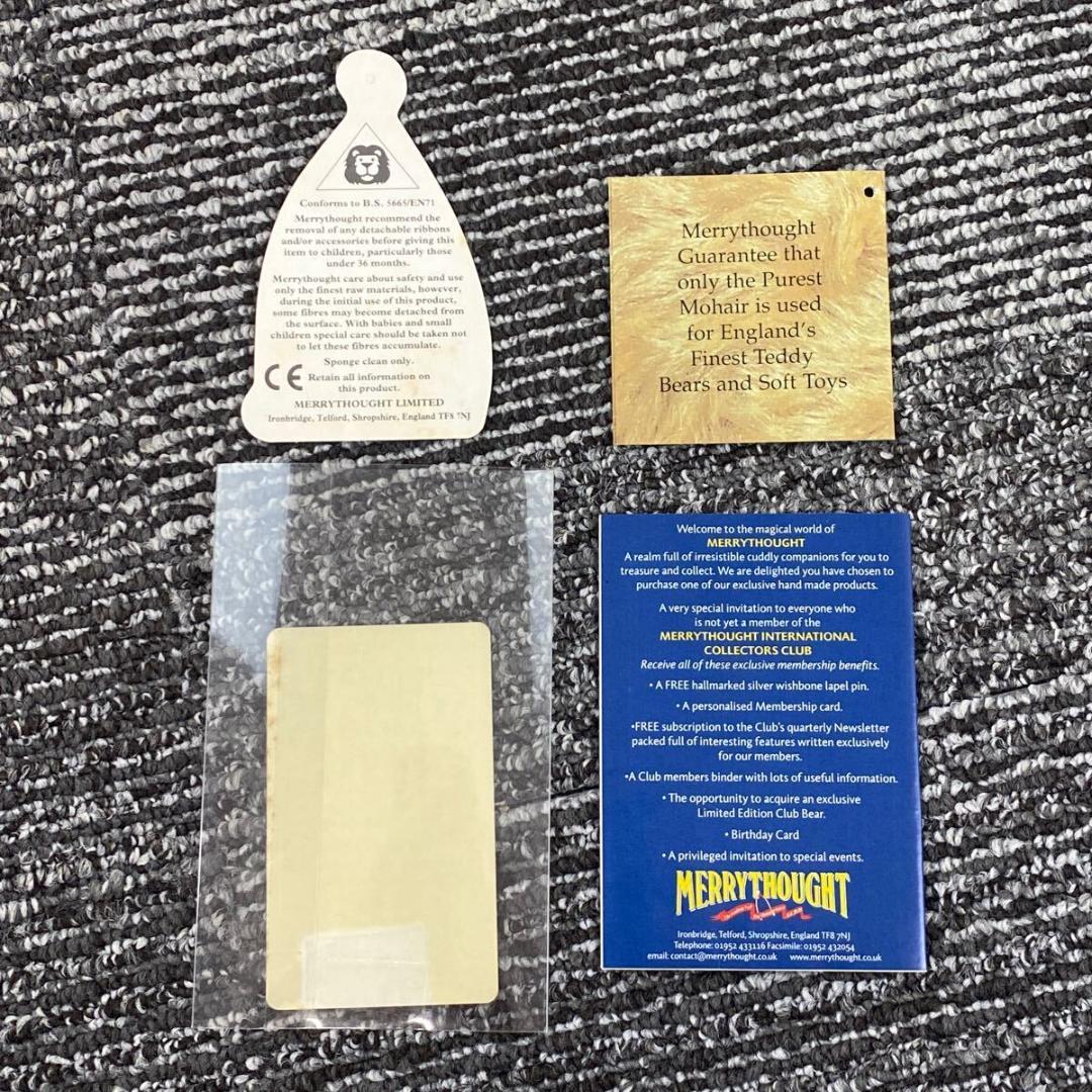 希少】メリーソート ミレニアムベビー 2001 ベア イギリス製 ブルー
