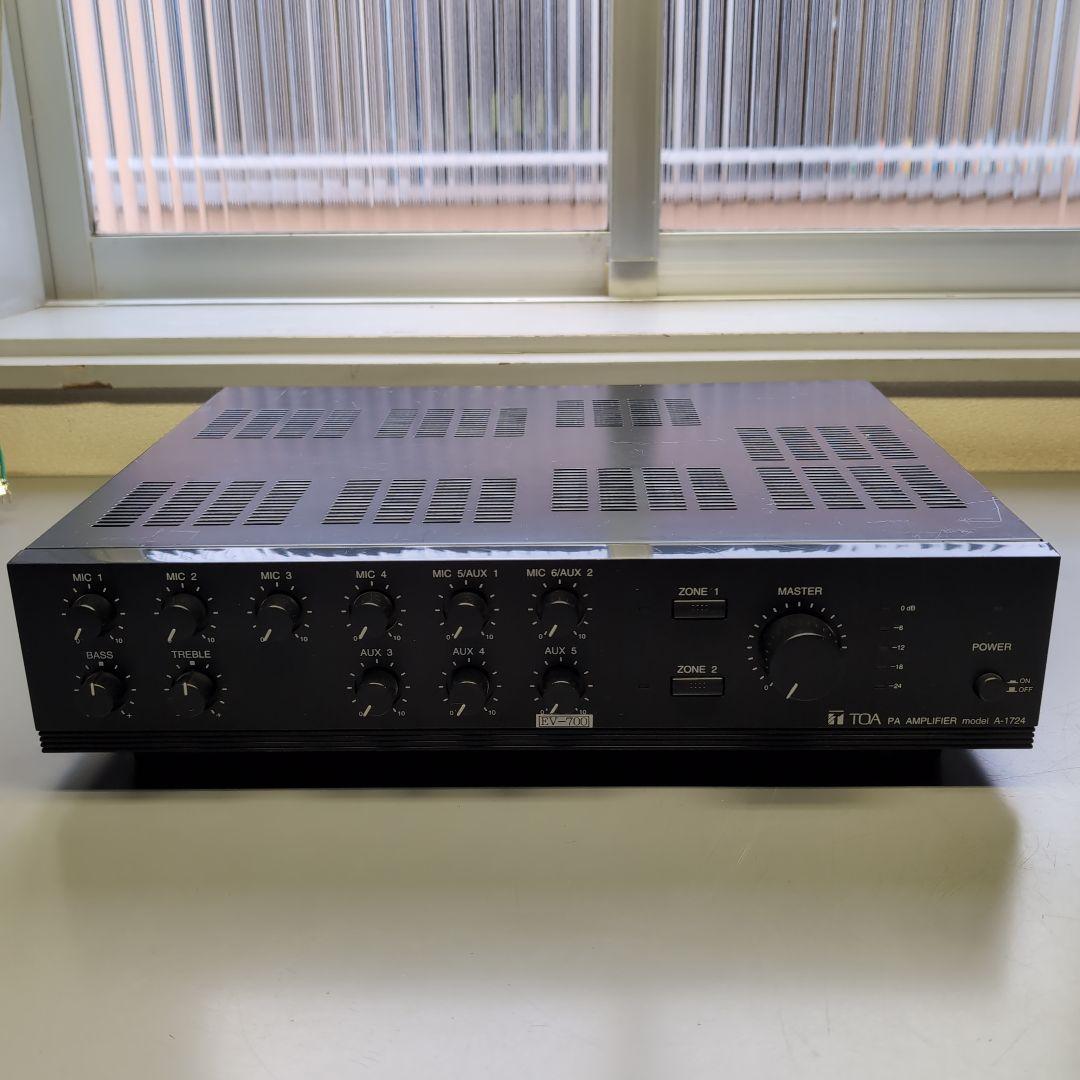 TOA PAアンプ A-1724 TOA PAアンプ A-1724 商品データダウンロード:PAアンプ 240W 2局 (A