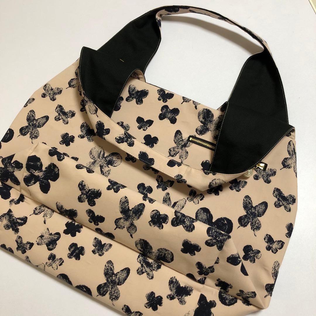 グランドトート&ブローチ♡ミナペルホネン 《memoria全面＊ベージュ》