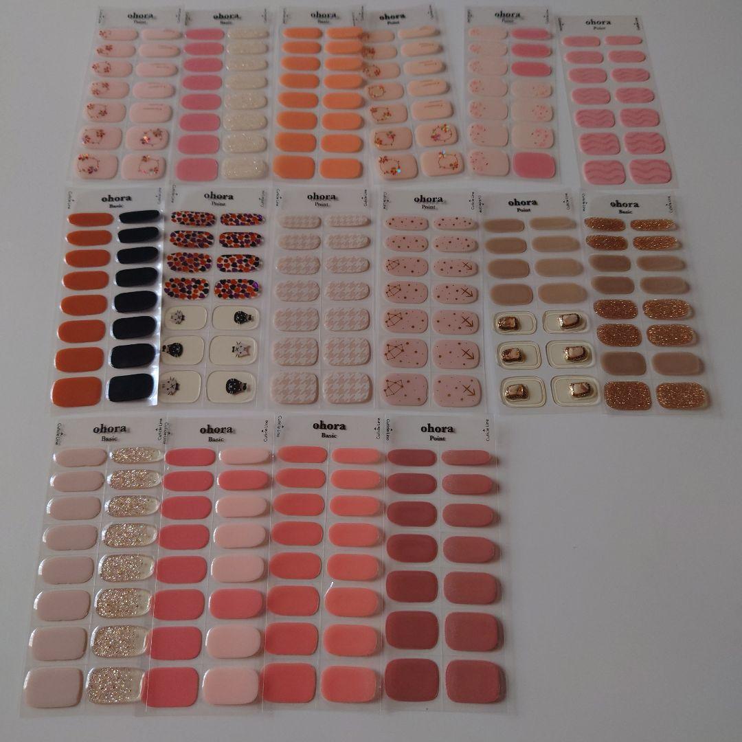 ohora ネイルシール セット 多色まとめ売り新古100シート - ジェル
