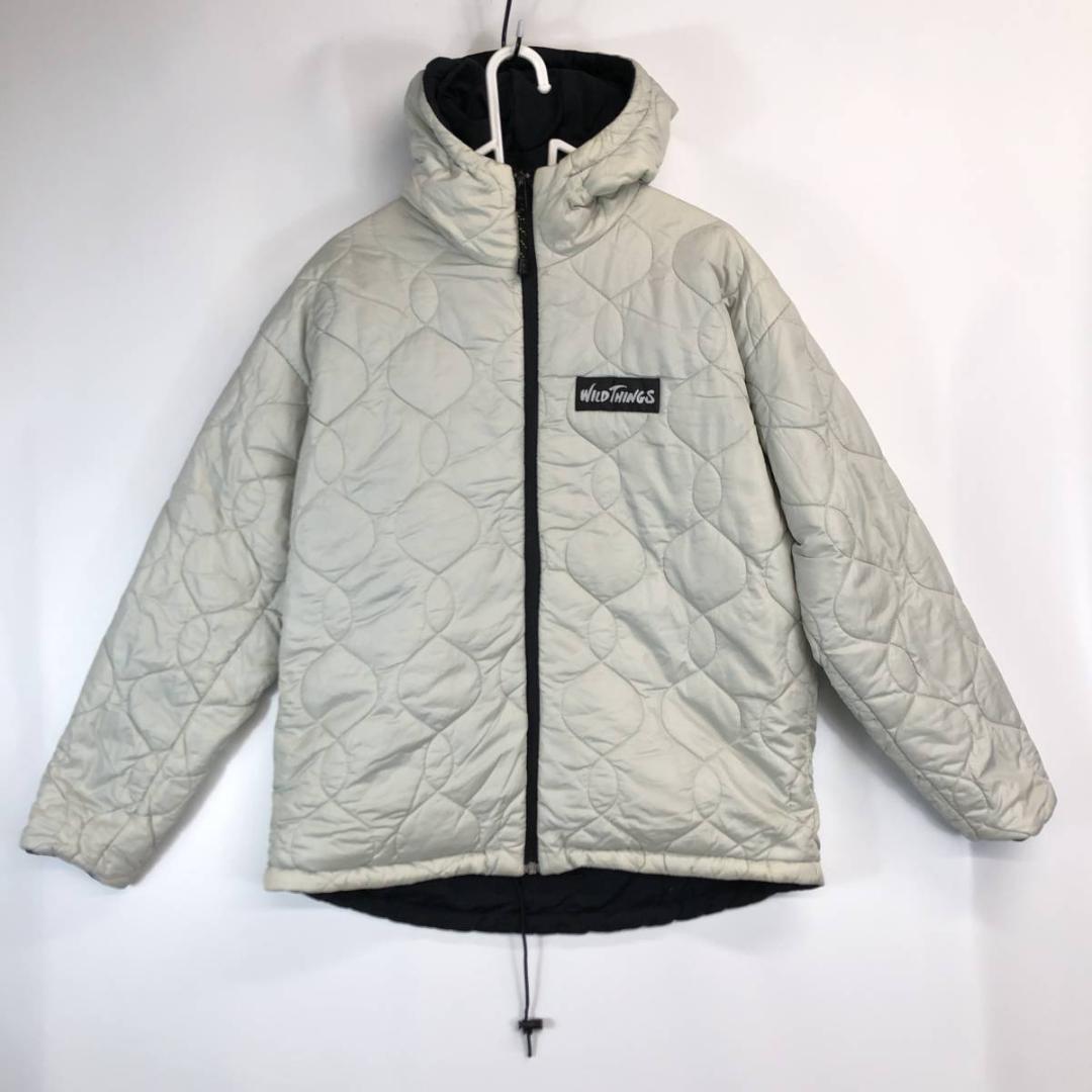 90s USA製 ワイルドシングス リバーシブル プリマロフト 中綿パーカー
