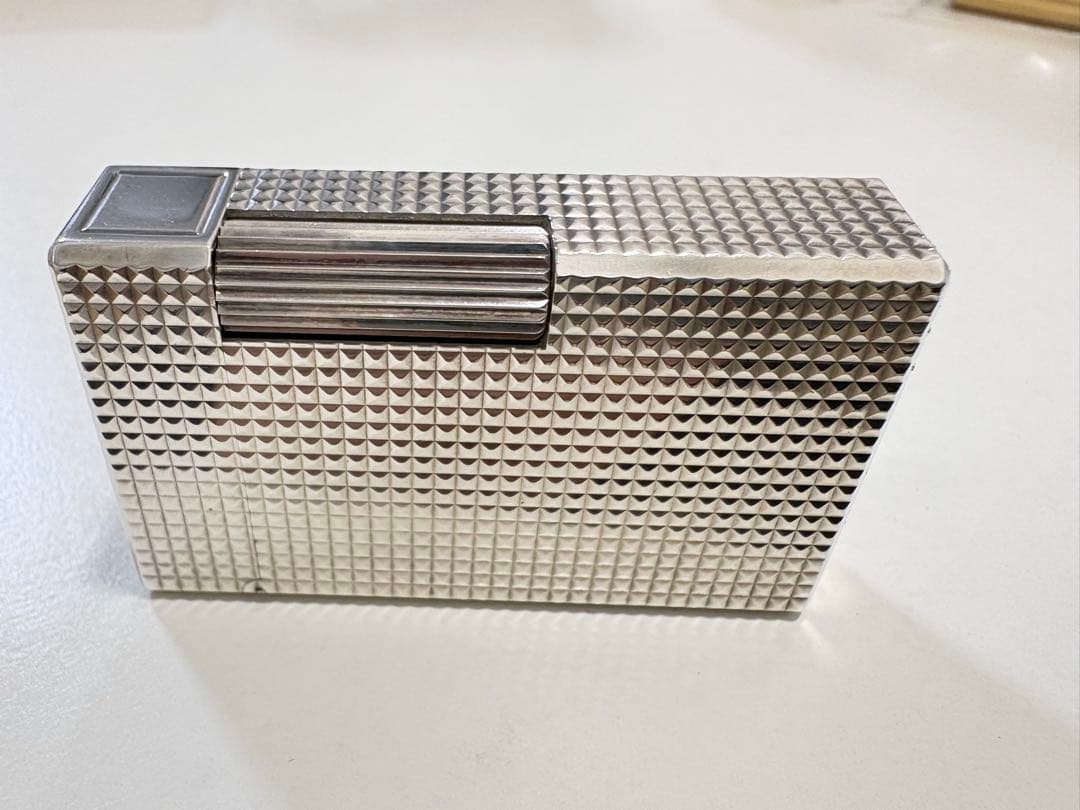 S.T. Dupont デュポン ガスライター シルバー ダイヤモンドカット