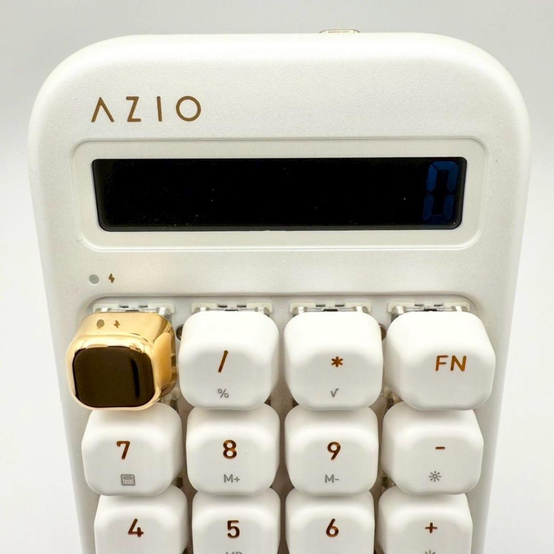 極美品】AZIO Izo テンキー 電卓 青軸 ホワイトブロッサム 82-4 - メルカリ