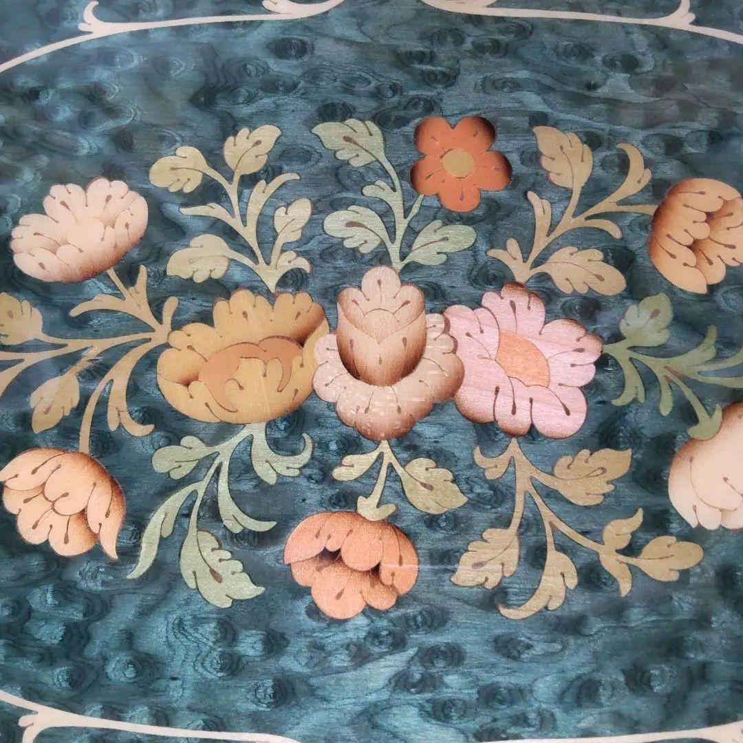 新品未使用】【大幅値下げ】アンティーク イタリア製 象嵌細工 トレー