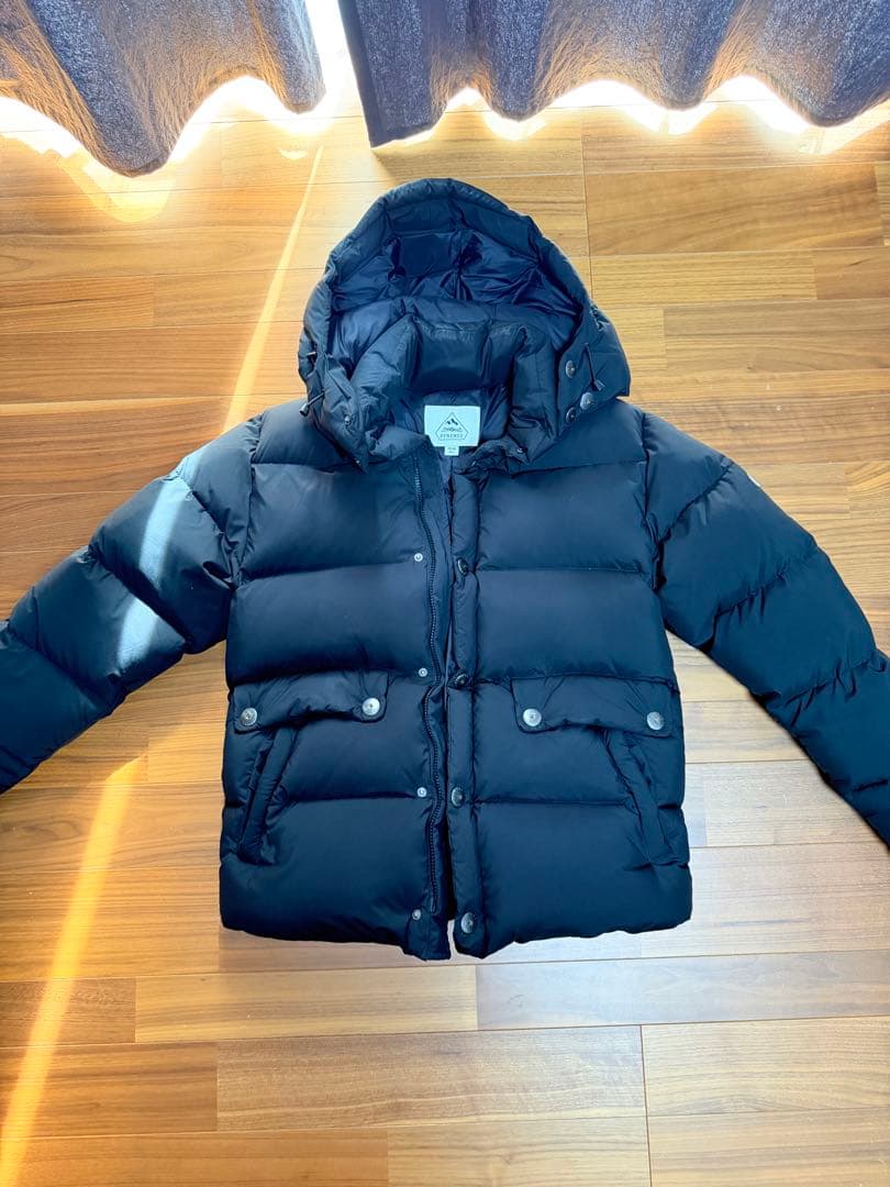 PYRENEX フード付きダウンジャケット ブラック　REIMS Pyrenex（ピレネックス） 並行輸入品 REIMS JACKET ランス ジャケット