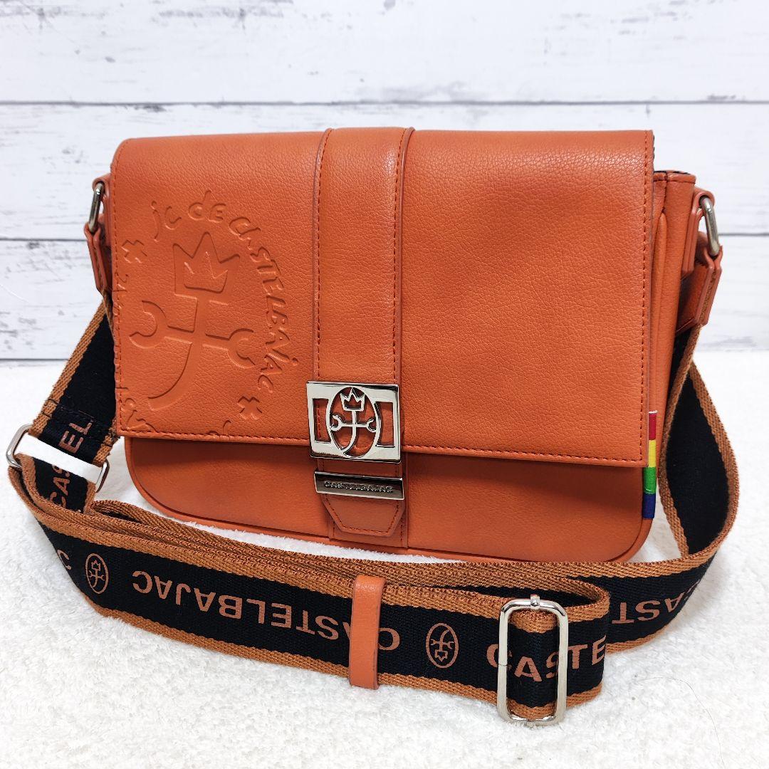 ⭐️ほぼ未使用⭐️CASTELBAJAC オレンジ ショルダーバッグ ソルベ ⭐️ほぼ未使用⭐️CASTELBAJAC オレンジ ショルダーバッグ ソルベ