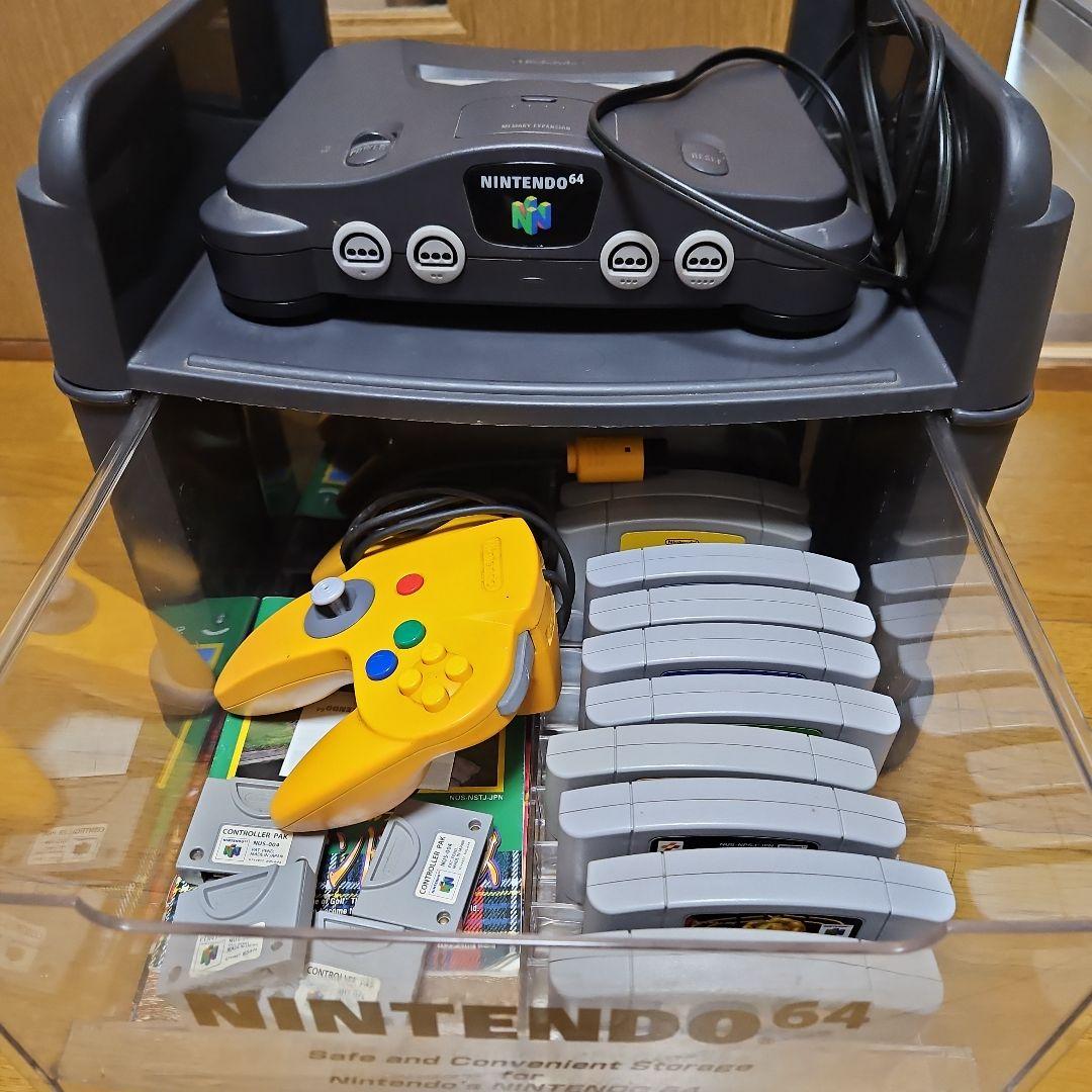 ニンテンドー64本体&収納ボックス&ソフト10点セット - メルカリ
