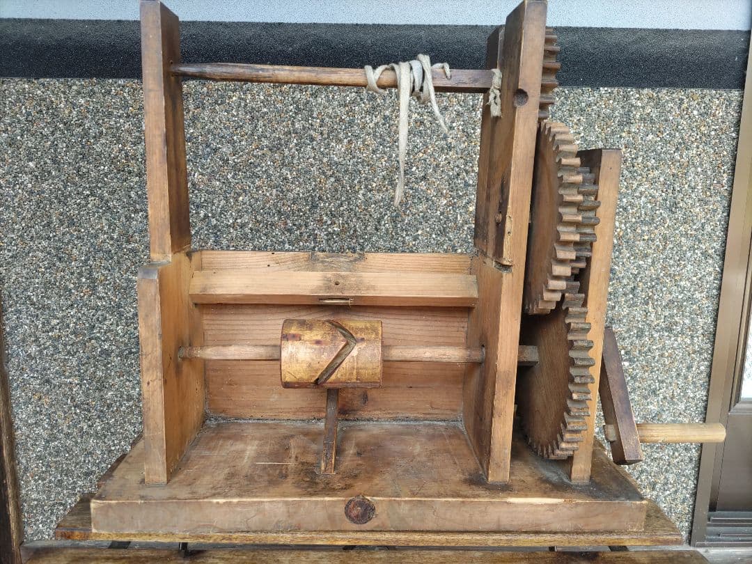 超レトロ　糸巻機　座繰り器　古道具　民具 座繰り機 ＊ 古道具 古民具 糸巻き機 糸車 レトロ アンティーク 糸枠