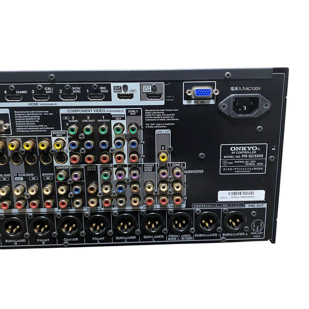 美品】ONKYO PR-SC5509 AVアンプ 上位モデル リモコン付 - メルカリ