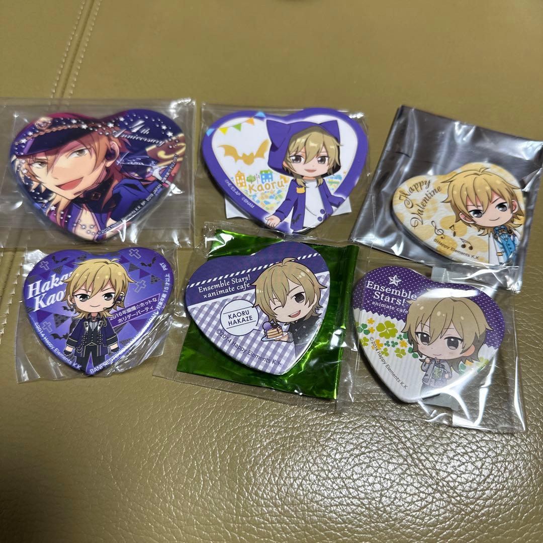 あんスタ 羽風薫 ハート型缶バッジ6個セット - メルカリ
