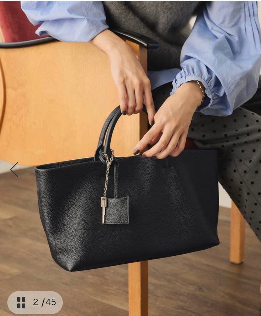 【新品、未使用、タグ付き】スローブイエナSLOBE IENA バッグ 追加3》SLOBE レザートートバッグ | スローブ イエナ(SLOBE IENA