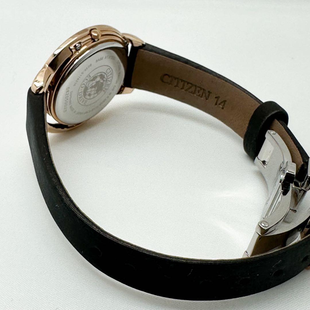 未使用 定価11万 シチズン L エコドライブ シェル文字盤EW5522 38W