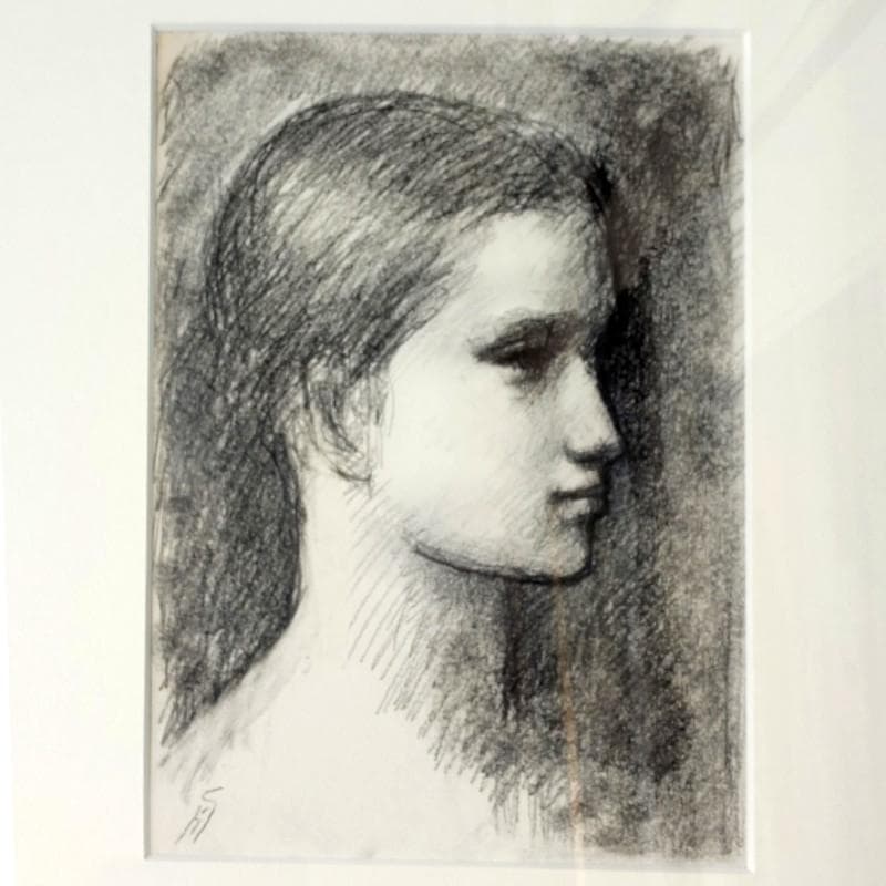 ダイスケ様専用!☆舟越保武☆「 少女 」 デッサン画 良好！ - メルカリ