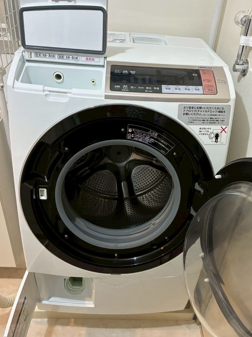 HITACHIドラム式洗濯乾燥機【右開き】BD-SV110BR【給水弁交換済】