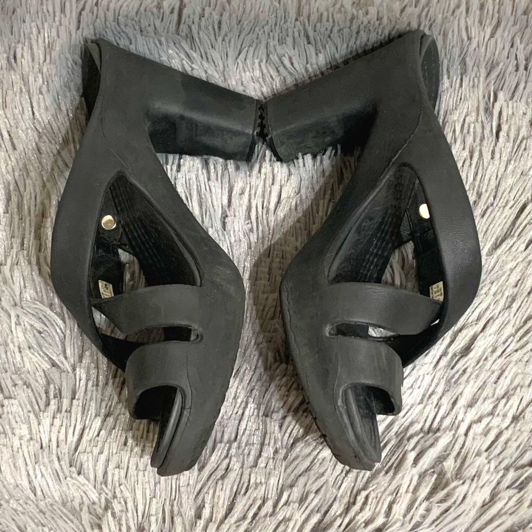 crocs クロックス 廃盤 サイプラス ヒールサンダル ミュール ブラック