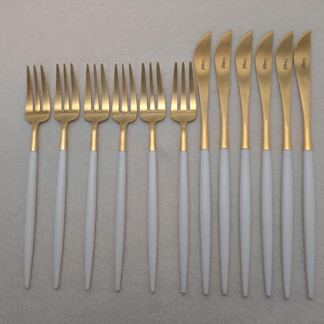 たてぃーの　クチポール　GOA　ホワイト＆ゴールド　２種×各６　計12本 クチポール GOA ディナー 6本 ギフトセット ホワイトゴールド 白化粧箱