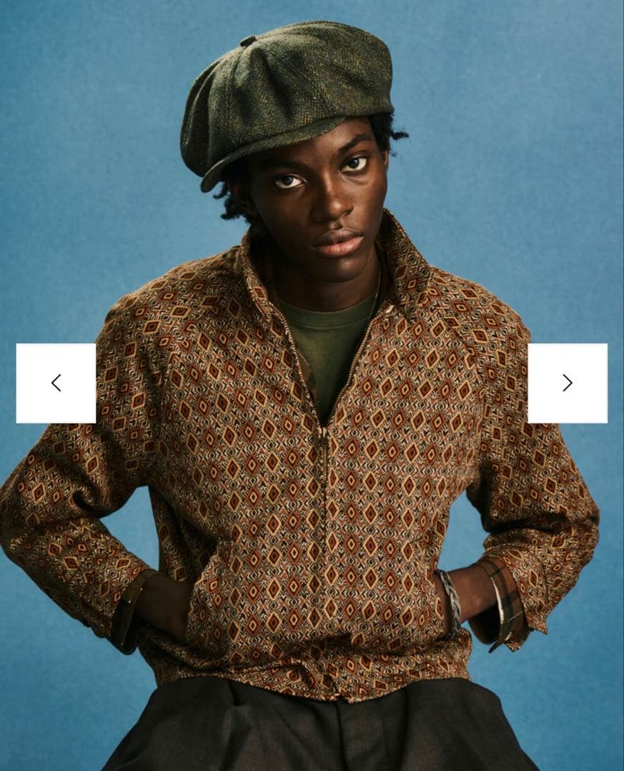 THE H.W.DOG&CO PEAKY CAP OLIVE キャスケット 38