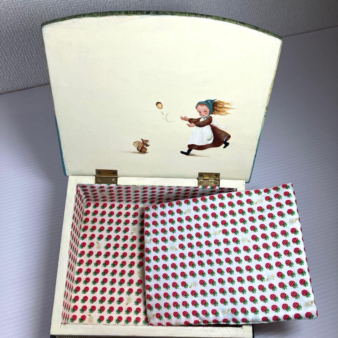 トールペイント作品 スリーベアーズのボックス テディベア親子