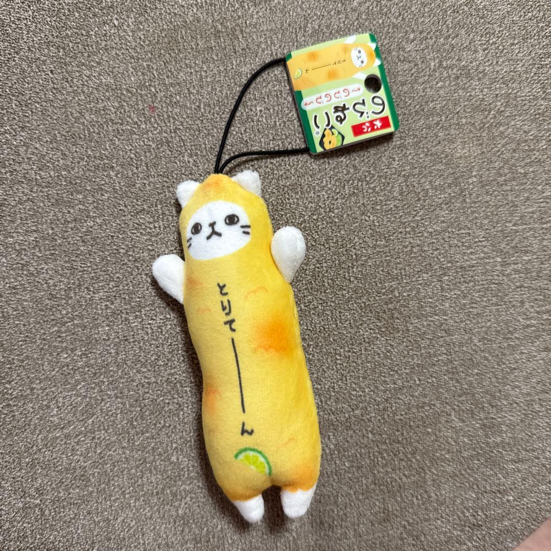 ご当地 大分限定 のびねこ とり天 ストラップ マスコット - メルカリ