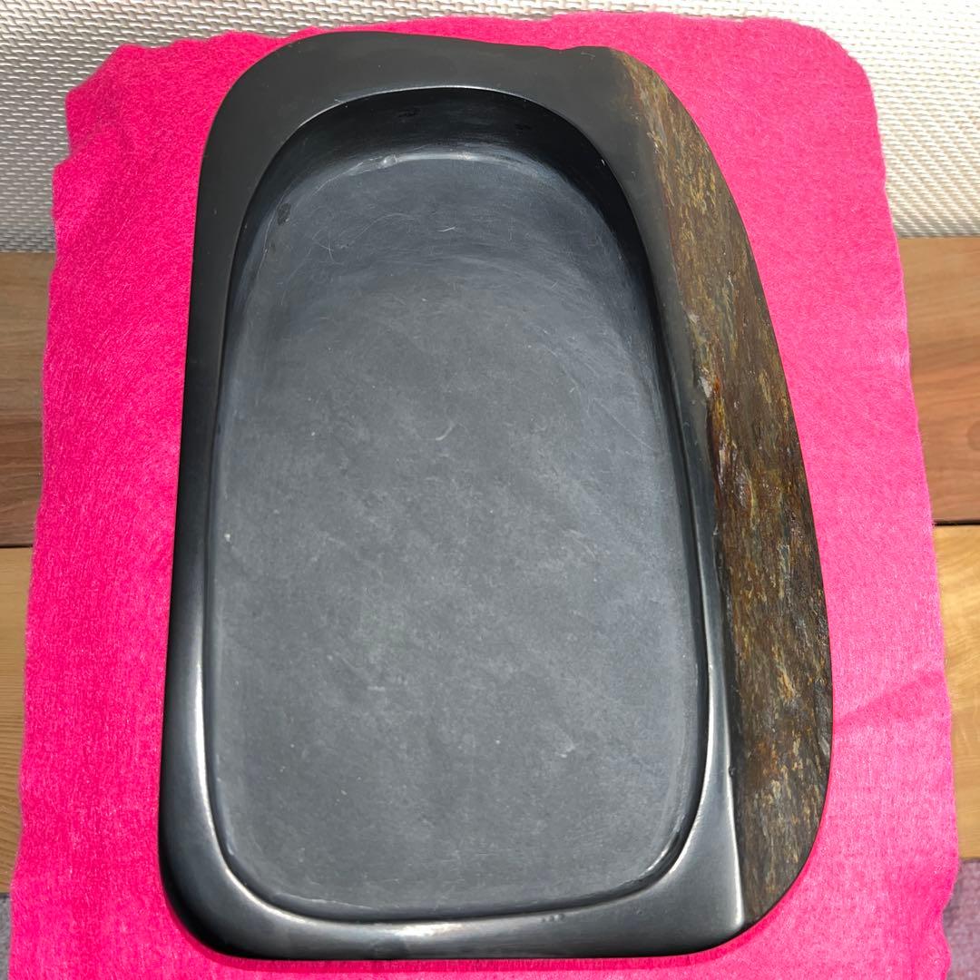 ⭕️土佐硯　大型な天然硯　三原硯製作所　21cm 2.6kg 飾って良し　美品