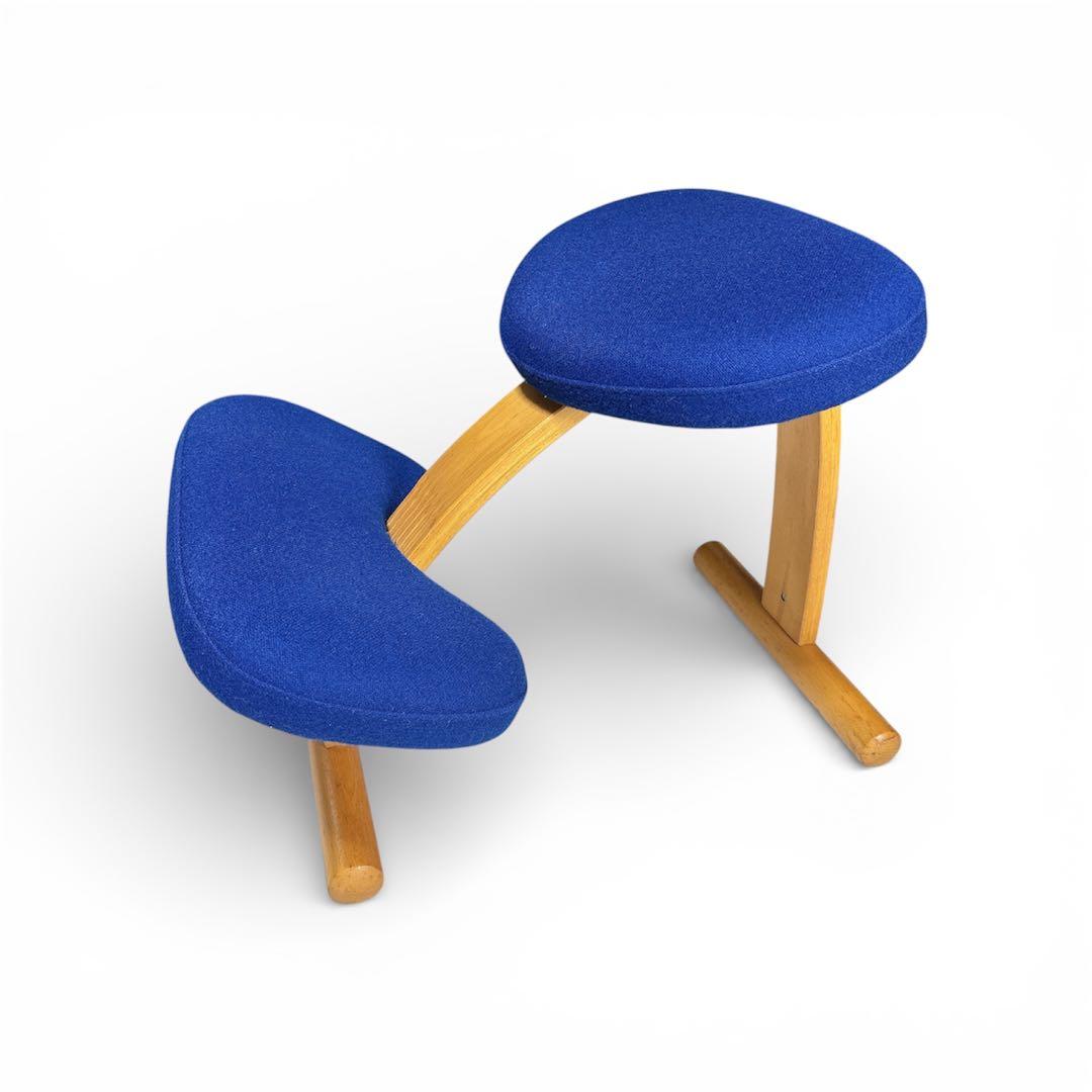 Rybo リボ社 バランスイージー バランスチェア ブルー 姿勢改善 ウール Rybo社 Rybo リボ バランスイージー 矯正椅子 バランスチェア 北欧