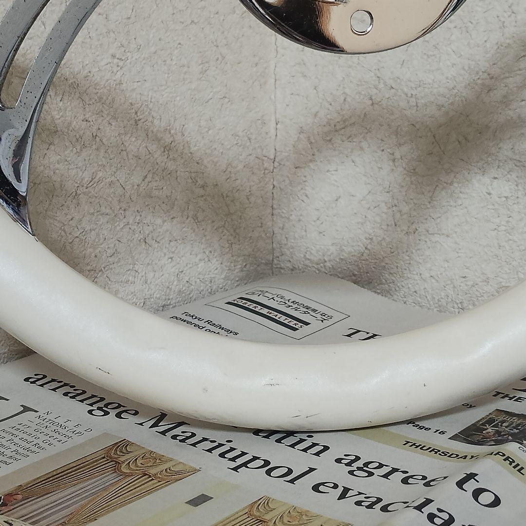 ビレット ステアリング ハンドル】ホワイト - メルカリ