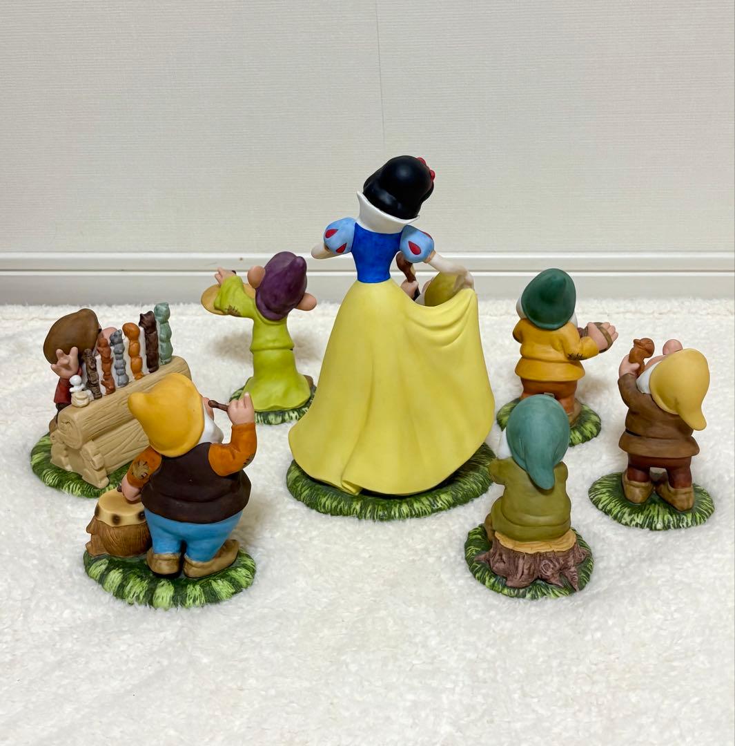 希少】 白雪姫 7人の小人 加藤工芸 陶器 置物 ガーデンオーナメント