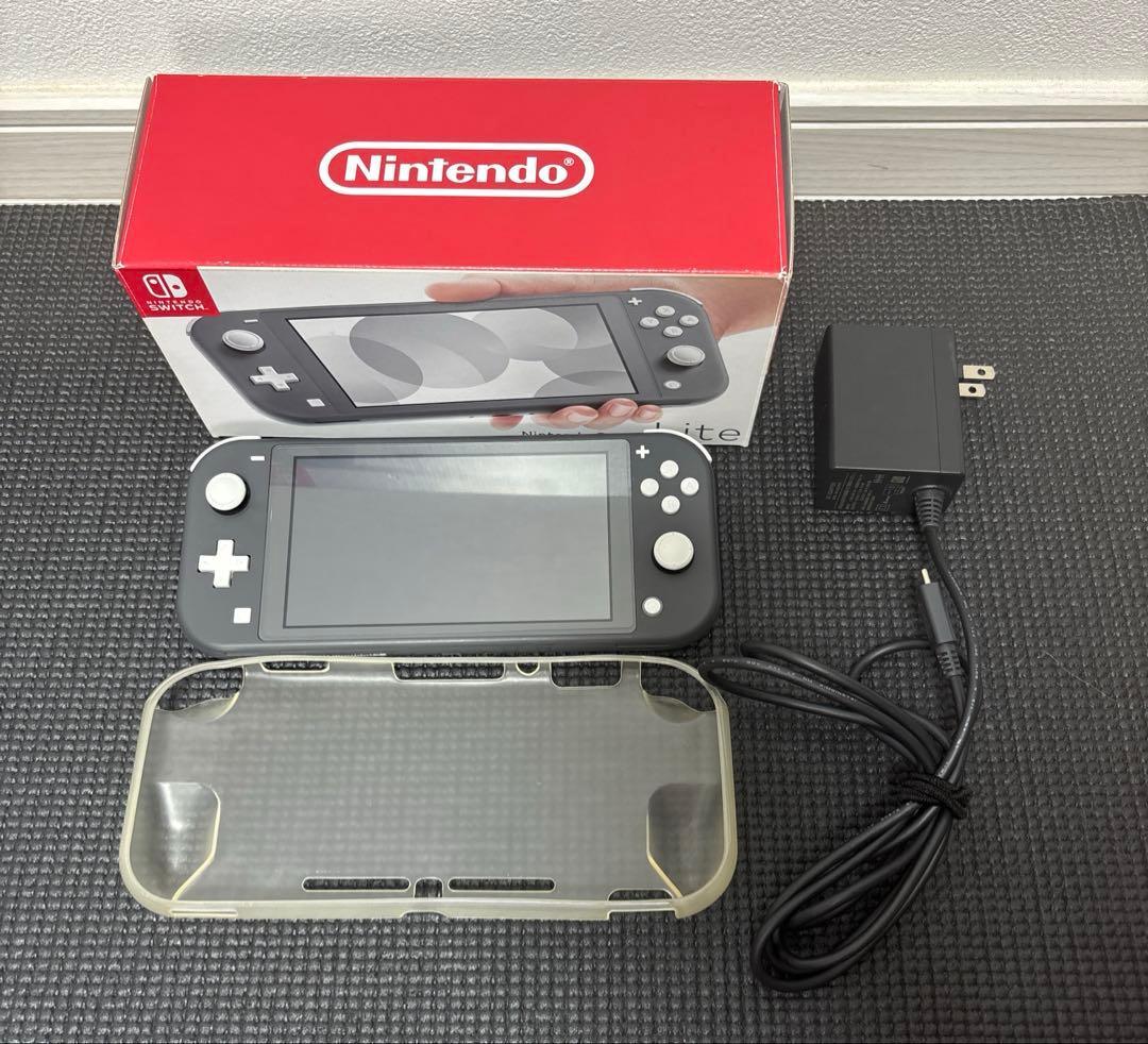 Nintendo Switch Lite グレー ケースと充電器付き Nintendo Switch