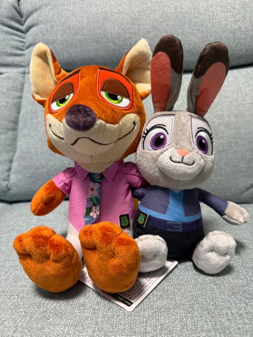 ニック・ワイルド＆ジュディ・ホップス ぬいぐるみセット - メルカリ