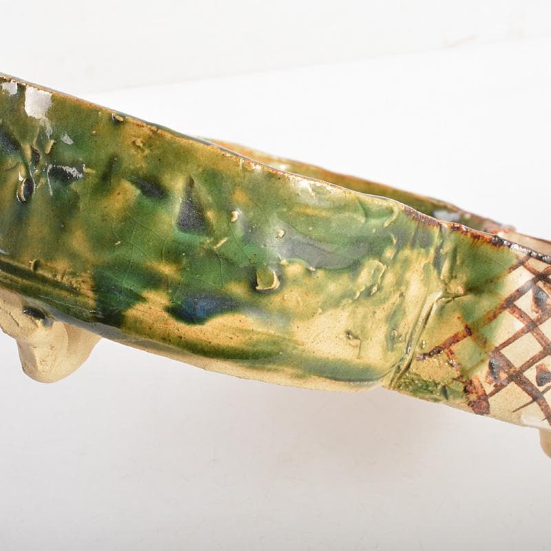 ばかぼん様専用 織部焼 江守奈比古造 木瓜の鉢 共箱 V R5765 - メルカリ