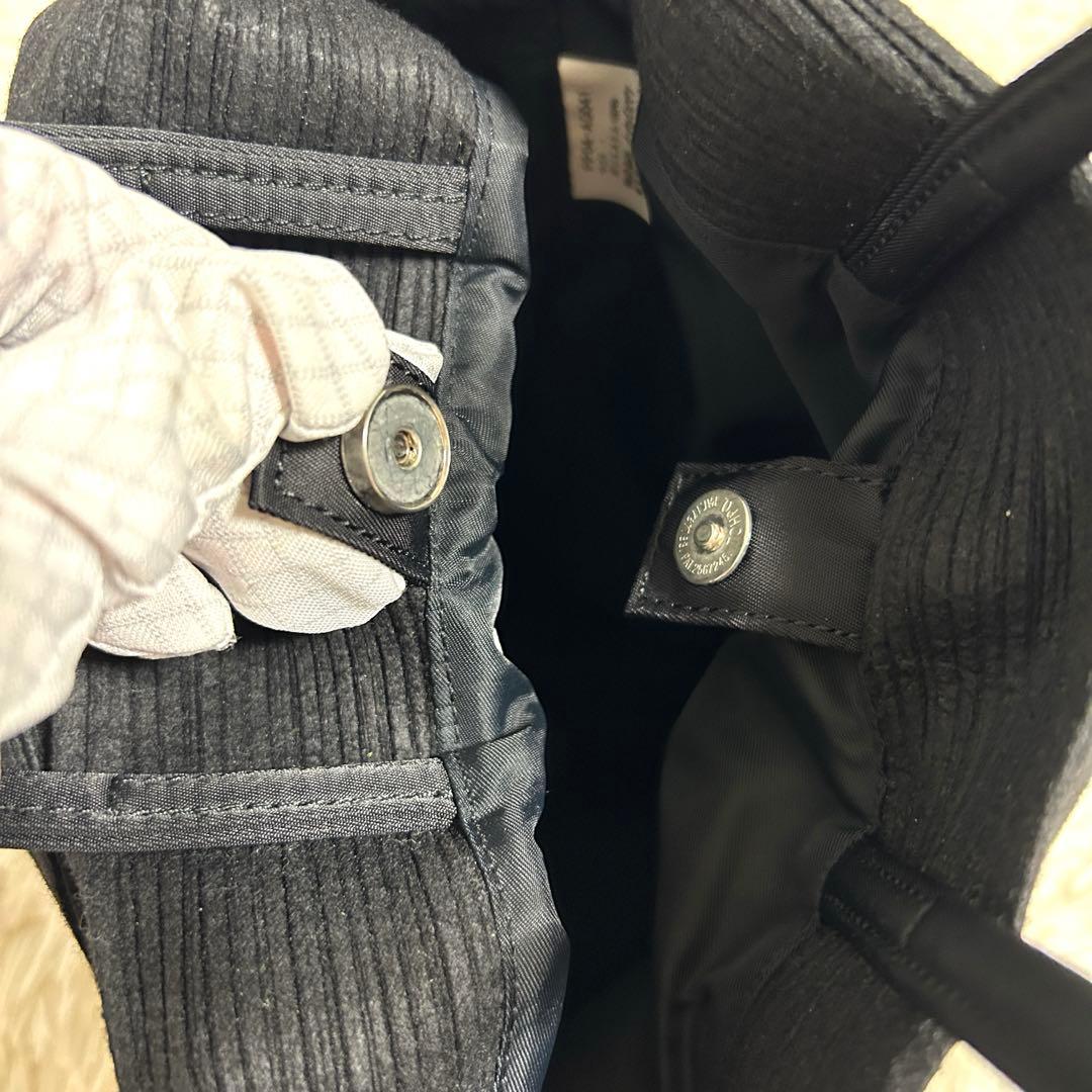 希少✨プリーツプリーズ 変形 ハンドバッグ プリーツバッグ マグネット