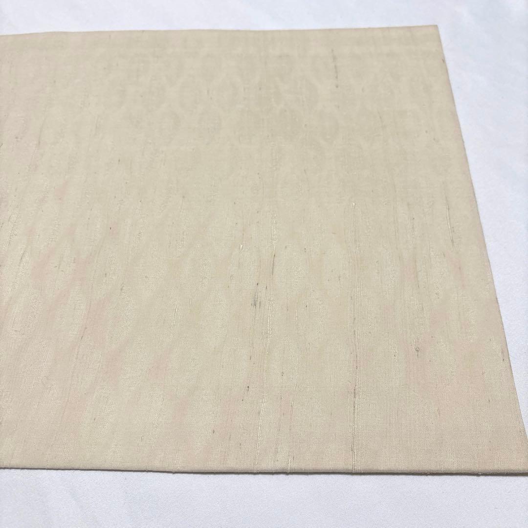 袋帯【吉岡幸雄】染司よしおか 五代目 フェニキア文様 正絹 白色 紬地