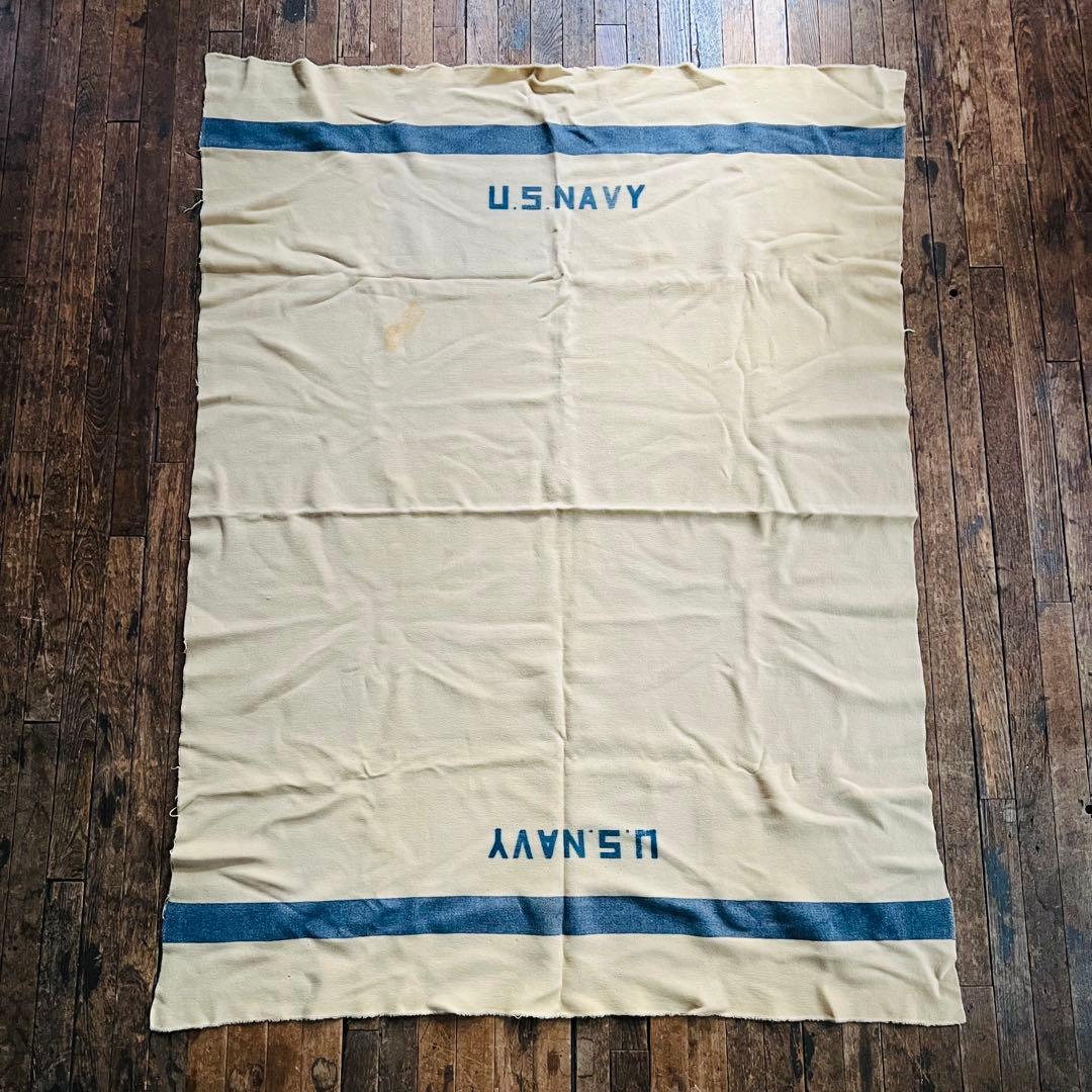1950s U.S.NAVY USN ウール ブランケット