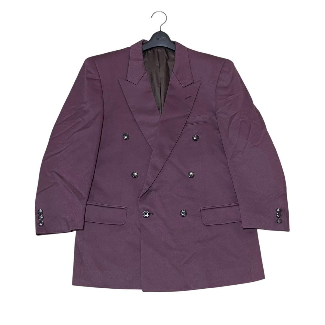 VINTAGE ヴィンテージ レトロ ダブル スーツ セットアップ パープル 紫