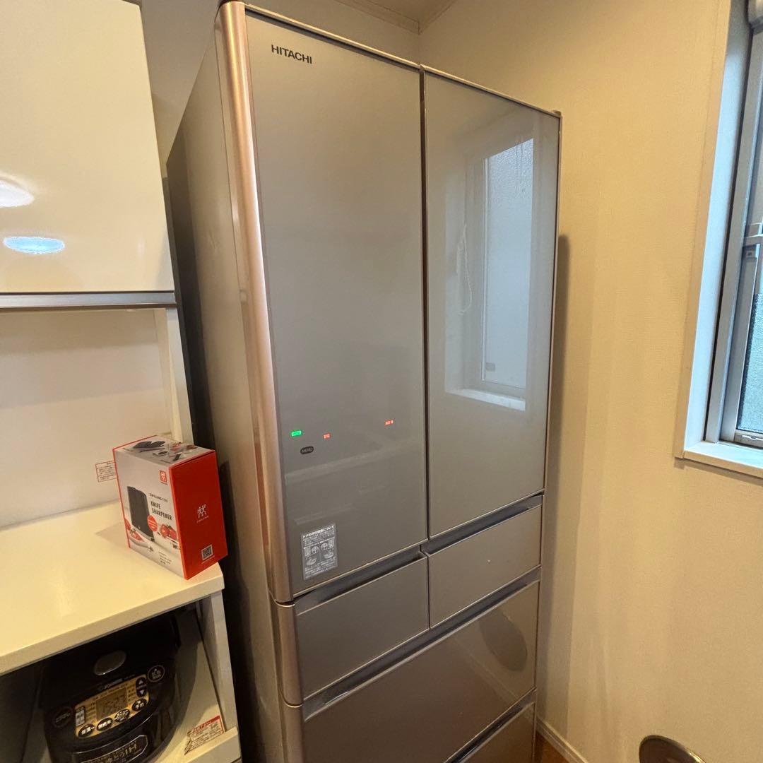 2017年製 日立 大型冷凍冷蔵庫 R-XG5100G 505L 動作確認済み 仕様：XGシリーズ ： 冷蔵庫 ： 日立の家電品