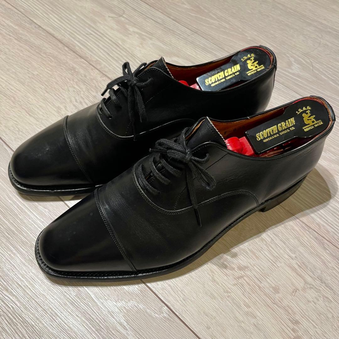 スコッチグレイン 革靴 ビジネスシューズ ブラック 25cm F-9052 - メルカリ