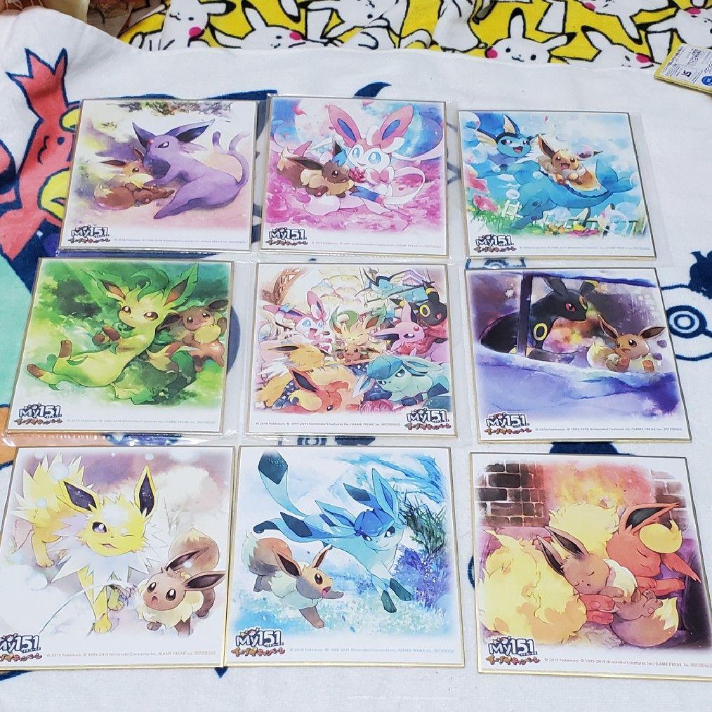 ポケモン My151 イーブイキャンペーン ミニ色紙 全9種類