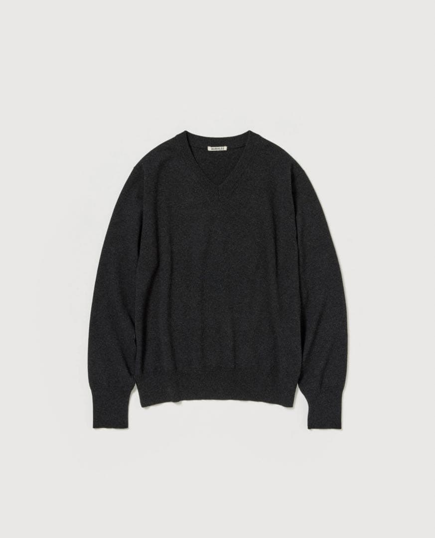 トップス 25aw Auralee High Twist Wool V-Neck P/O AURALEE】 ⁡ HIGH TWIST WOOL KNIT V-NECK P/O COLOR : RED
