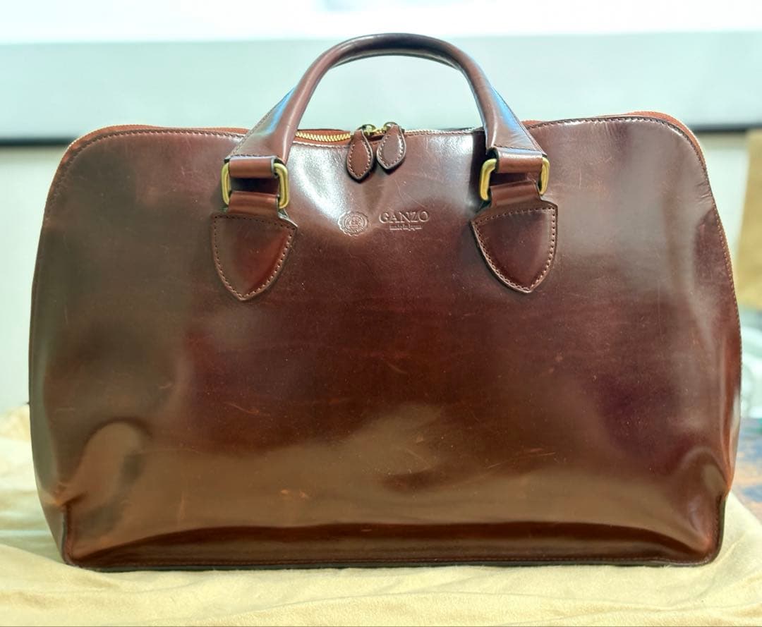 美品✨ GANZO GUD ブリーフケース カーフレザー ボルドー　保存袋付き GUD(ジーユーディー) ブリーフケース｜グイディ｜最高級のメンズ革製品
