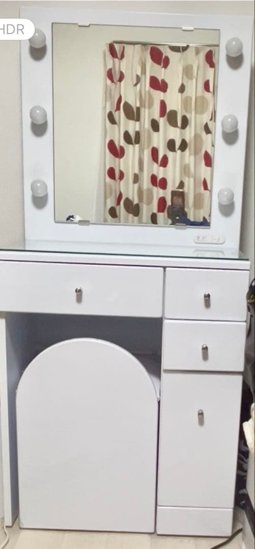 YS【中古美品】女優ミラー付きドレッサー 本体