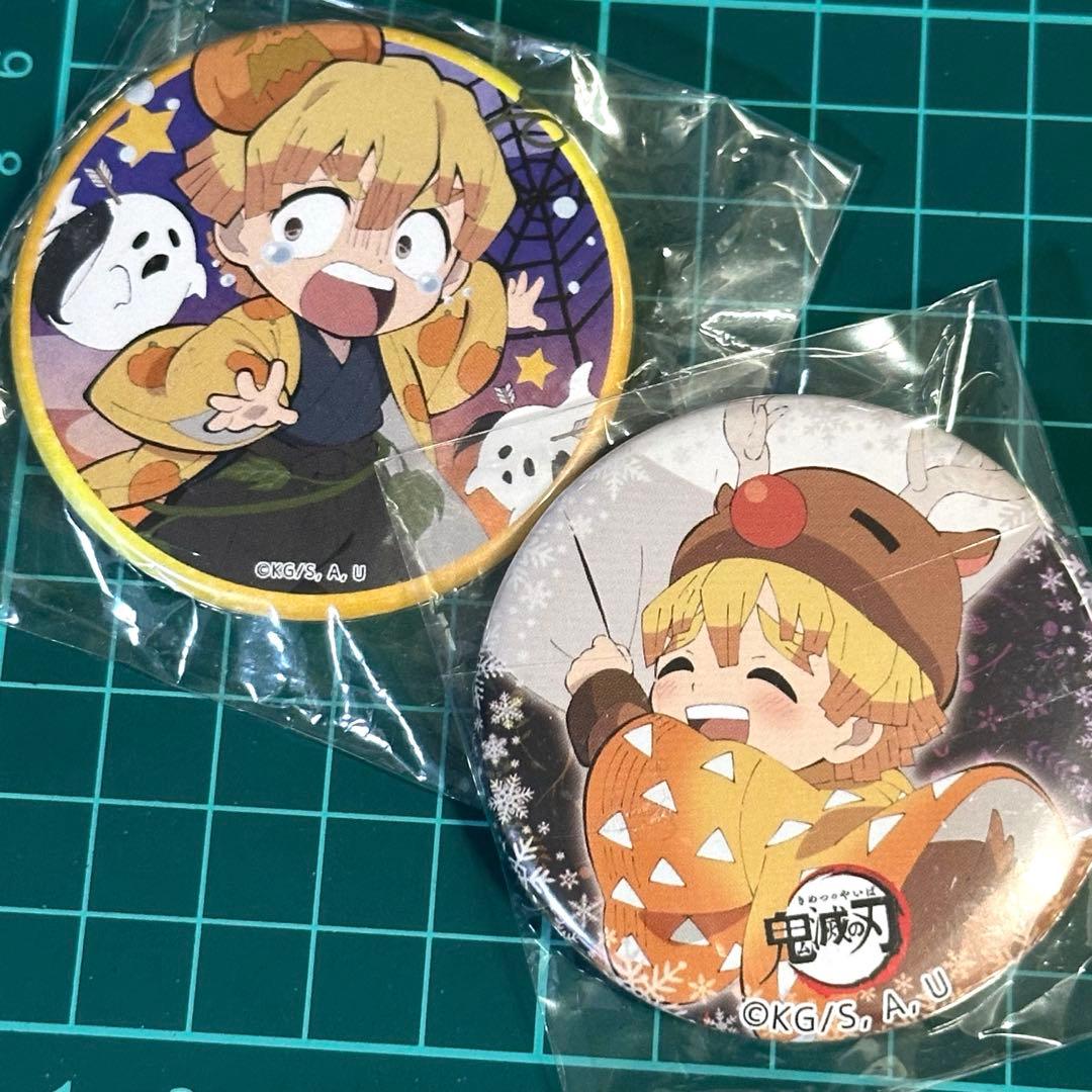 鬼滅の刃 我妻善逸 ufotable ハロウィン クリスマス 2019 缶バッジ