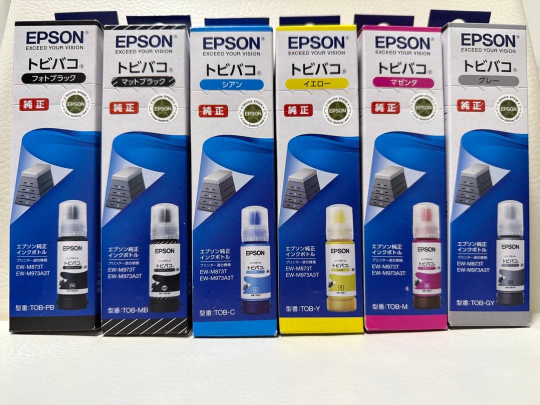 EPSON 純正インクカートリッジ 6色セット　トビバコ エプソン（EPSON） お得な純正6色セット 純正インクボトル トビバコ